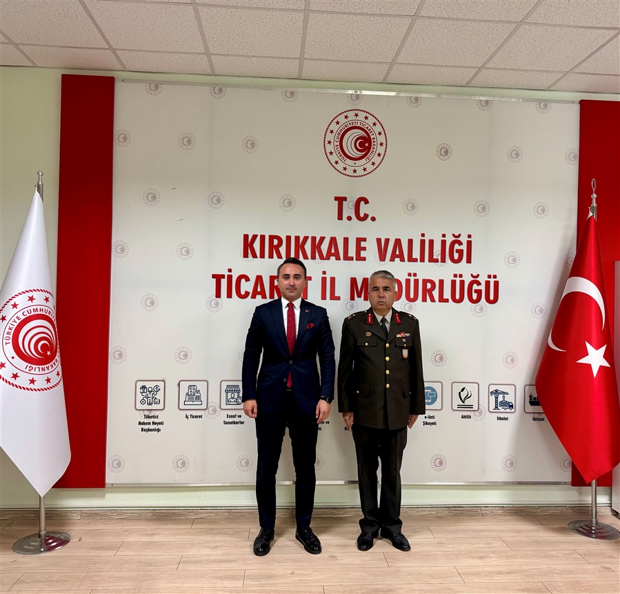 Kırıkkale Mühimmat ve Garnizon Komutanı Tuğgeneral Mehmet Ali Durmuş İl Müdürlüğümüzü ziyaret etti.